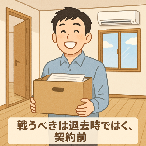 退去時の原状回復トラブルを避ける為に　～戦うべきは退去時ではなく契約前～